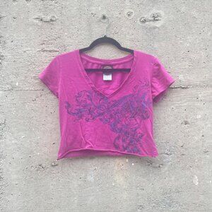 Harley Davidson y2k crop top